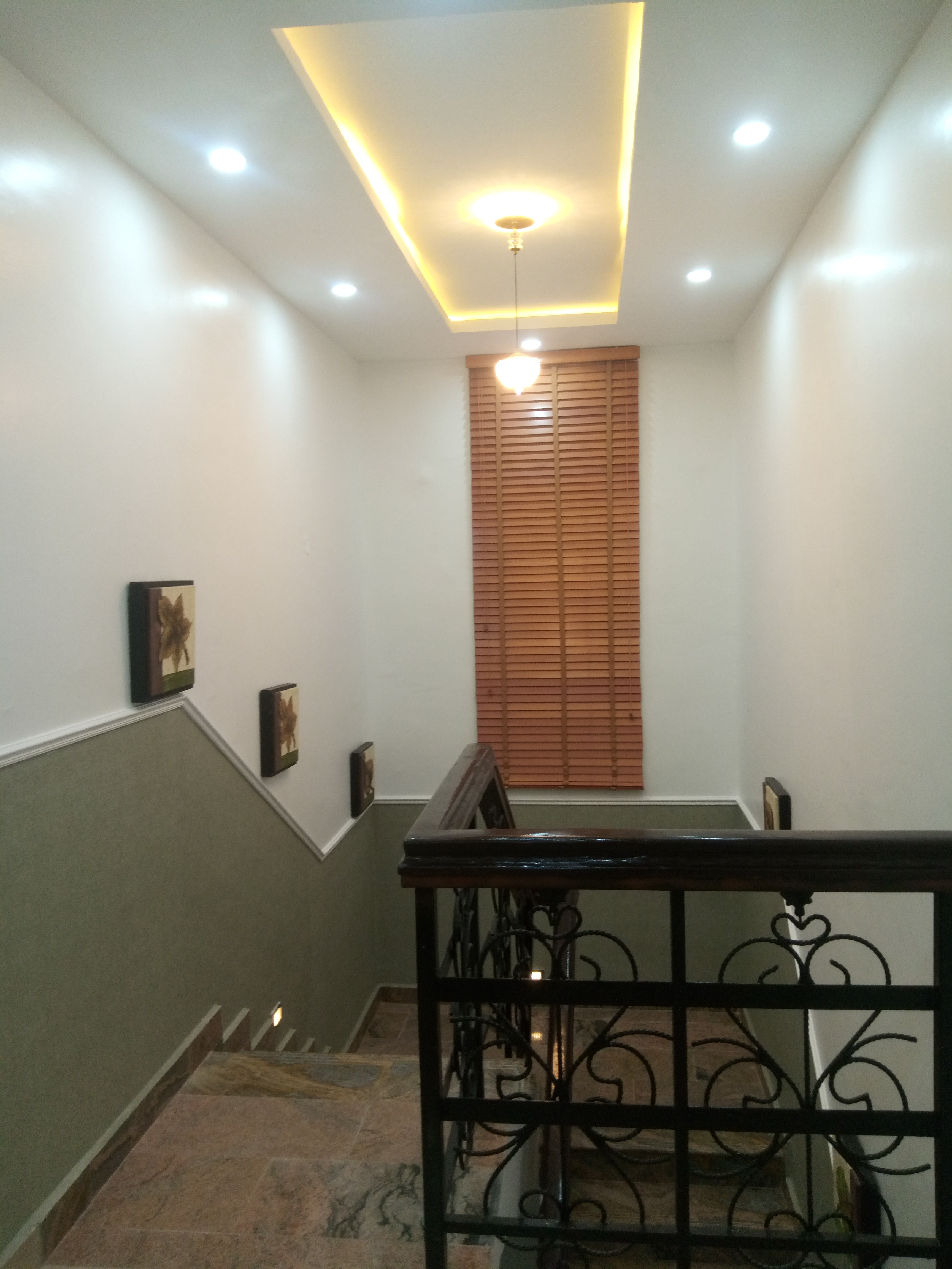 Stairwell with Two-Tone Walls